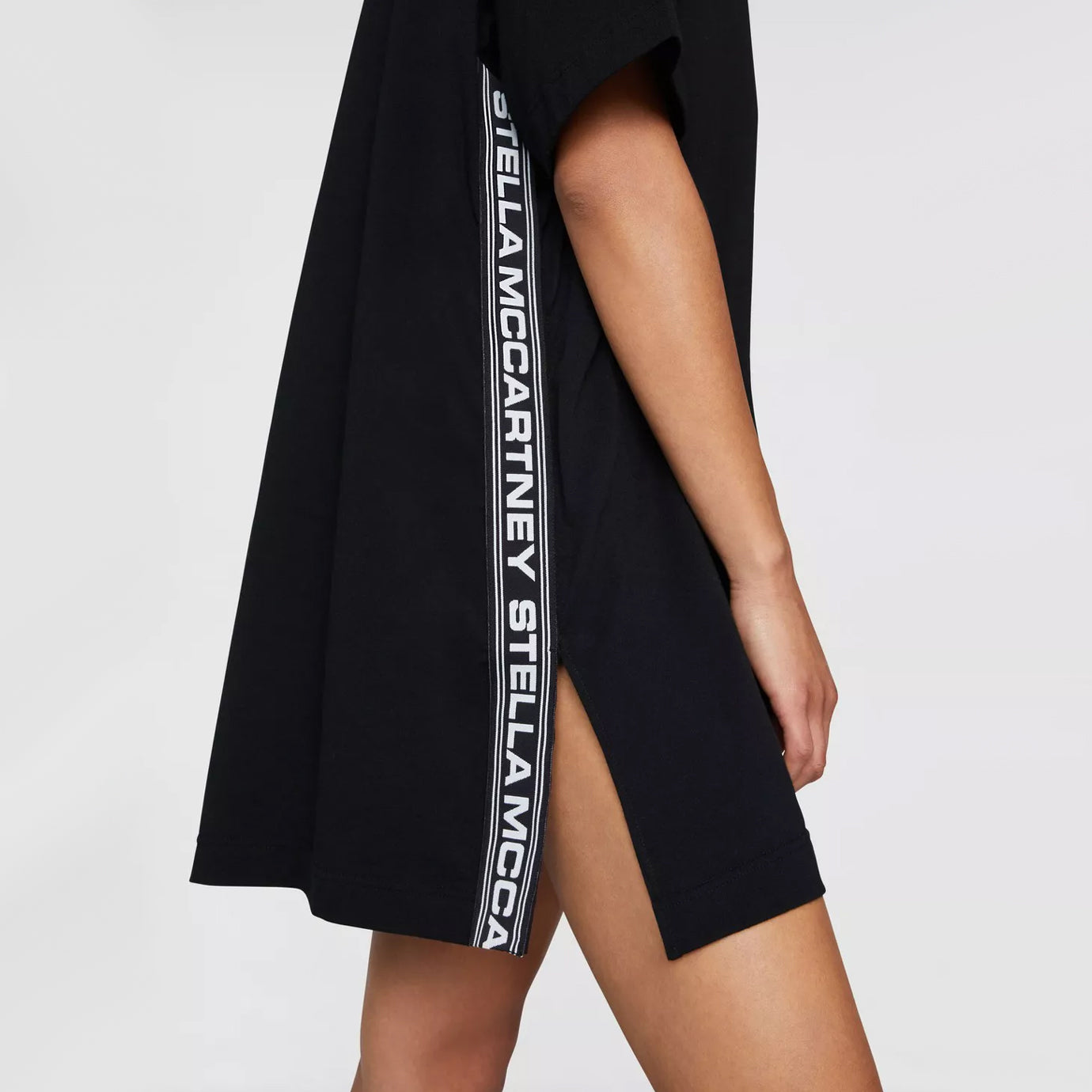 Stella McCartney Mini-robe à bande logo, taille petite