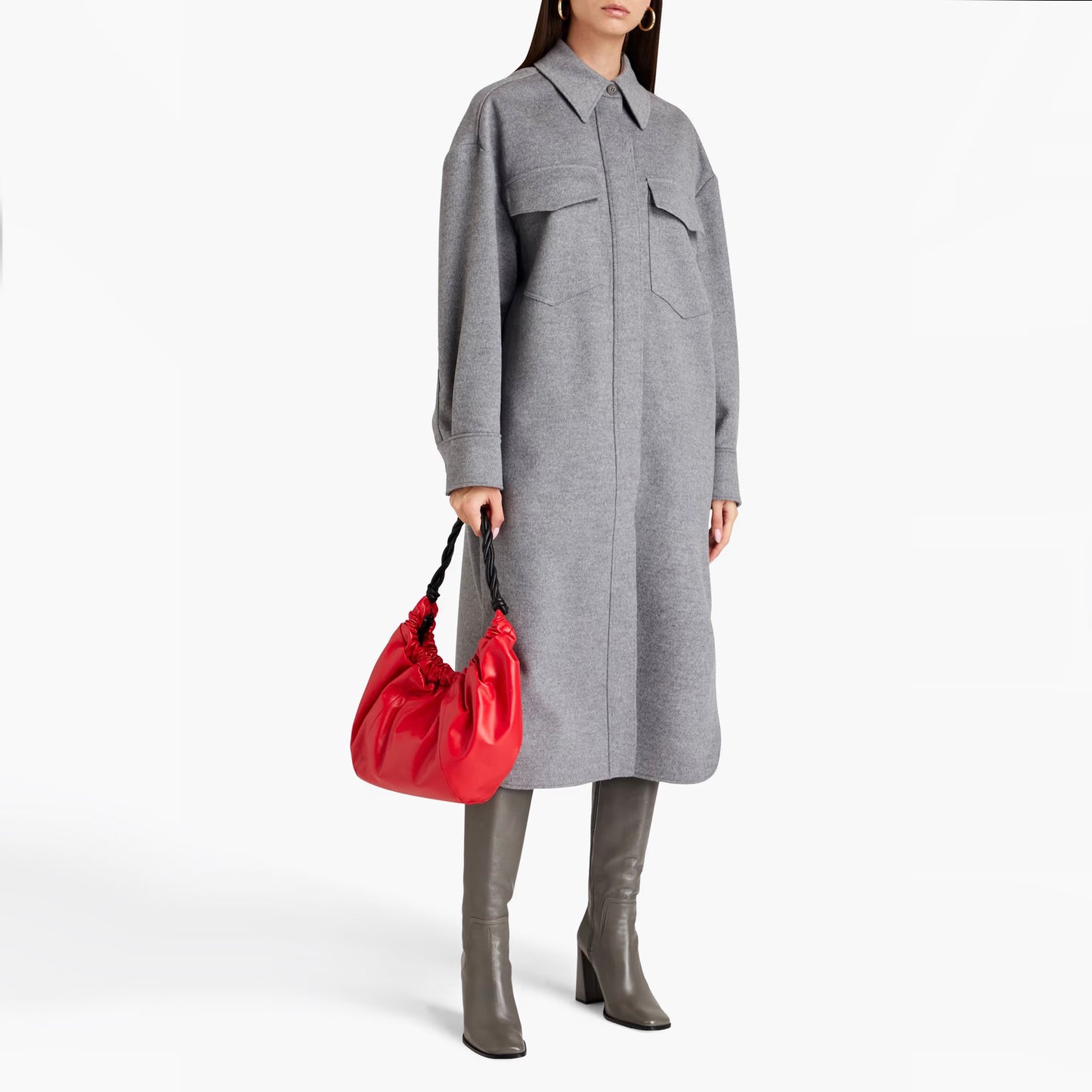 Stella McCartney "Linda" Coat in Grey, size 42 (fits M/L ish)