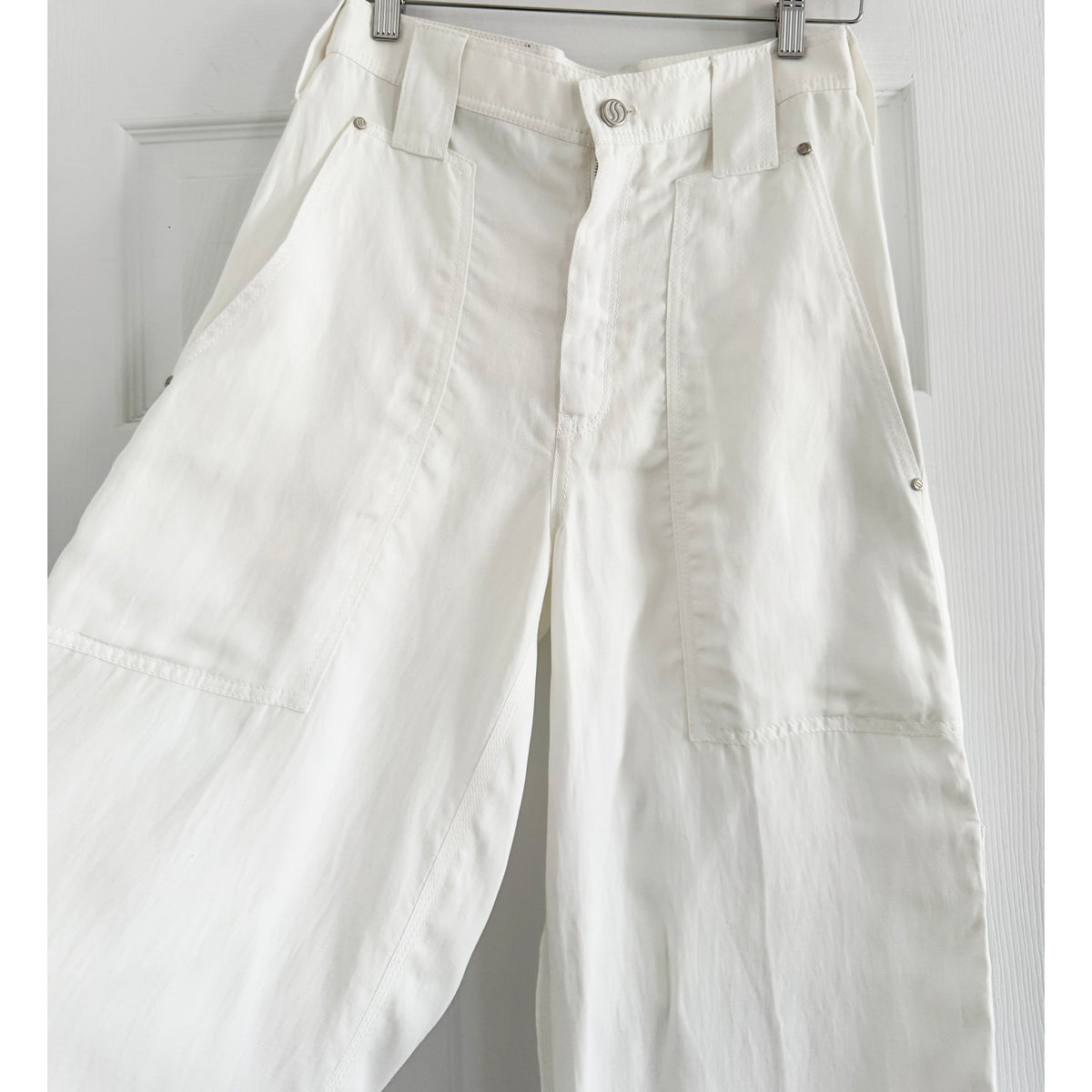 Stella McCartney High Waisted White Pants, size 40IT