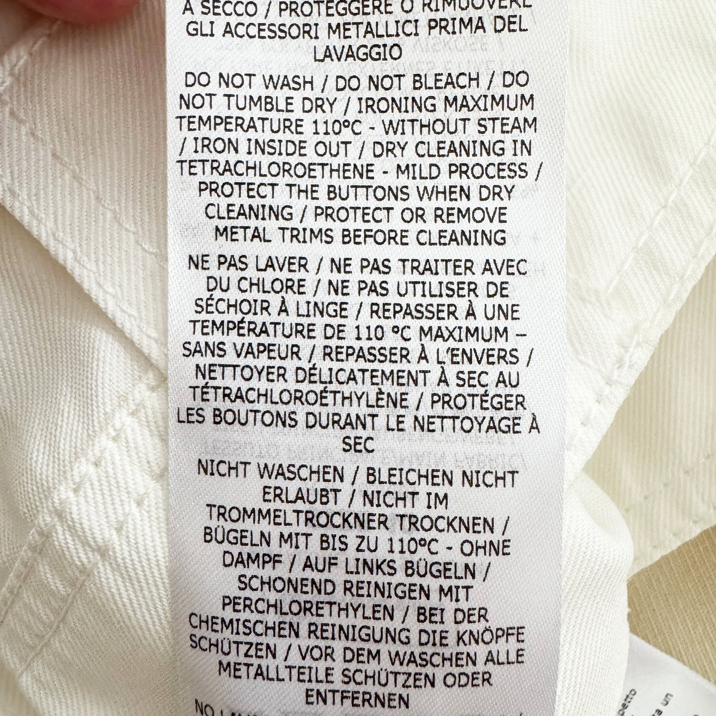 Stella McCartney High Waisted White Pants, size 40IT