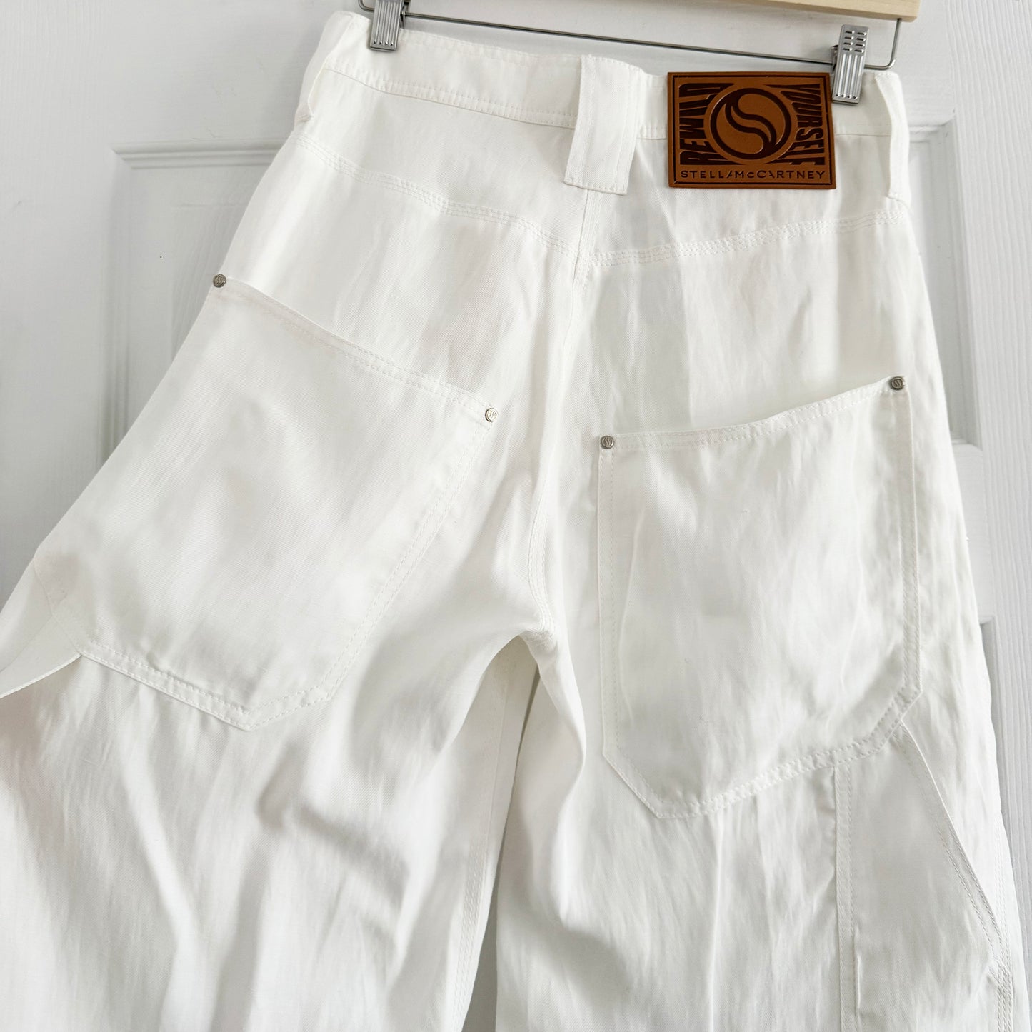 Stella McCartney High Waisted White Pants, size 40IT