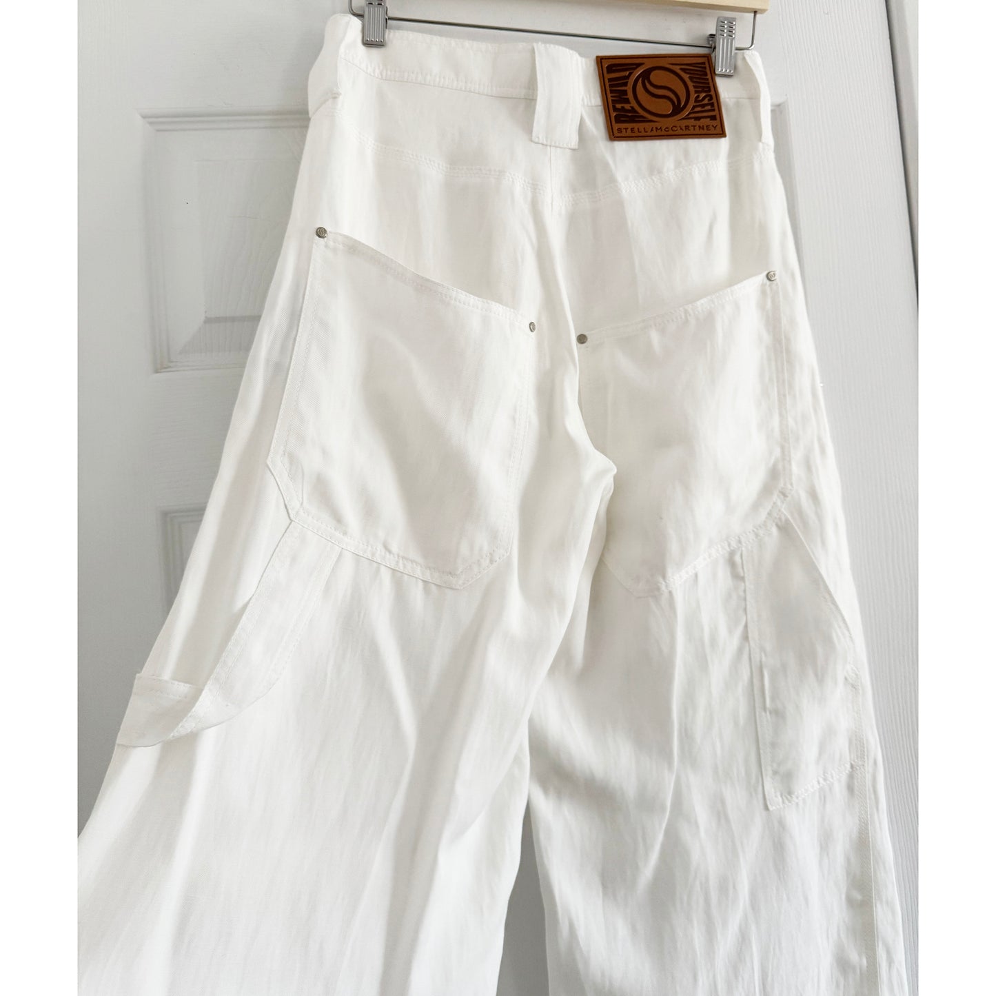 Stella McCartney High Waisted White Pants, size 40IT