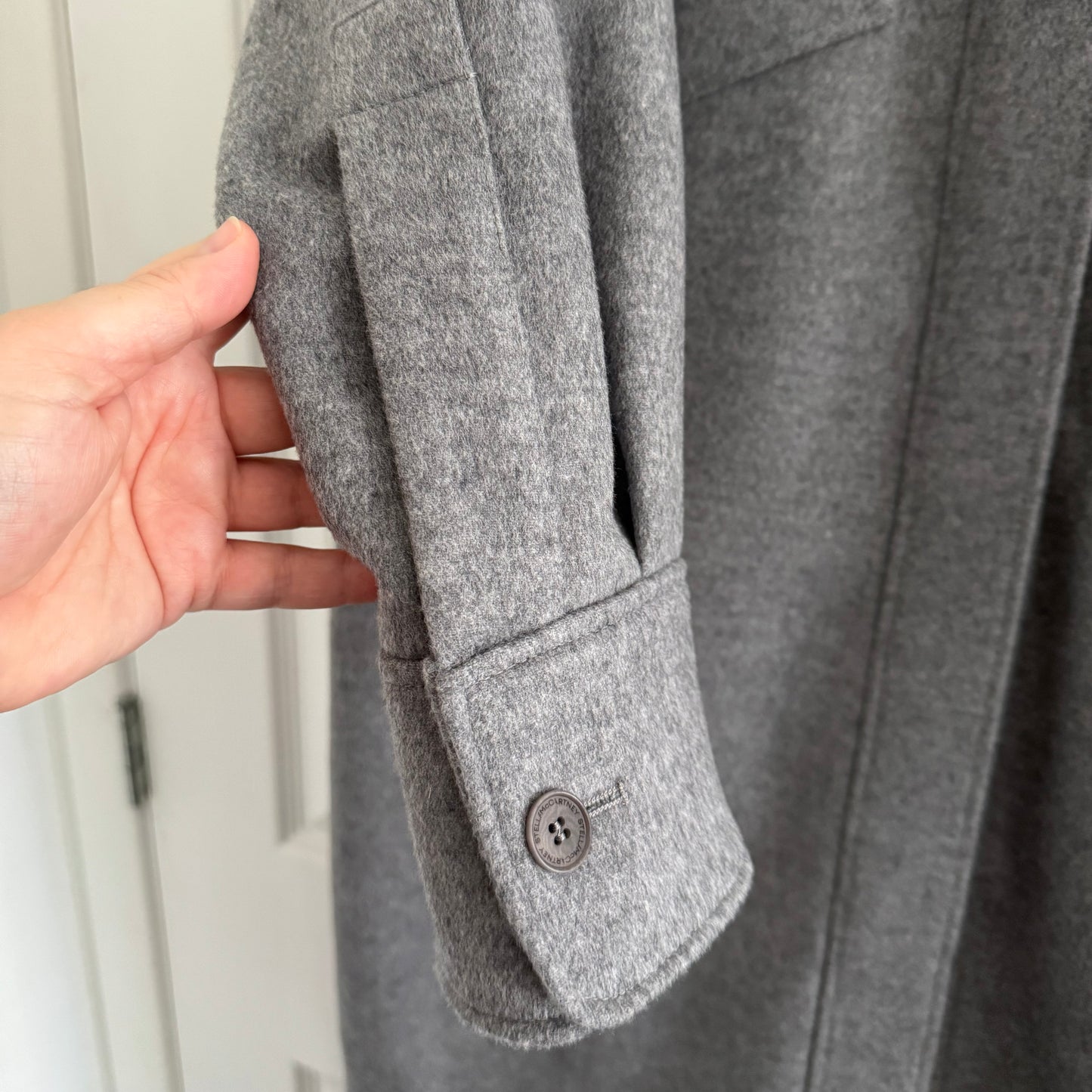 Stella McCartney "Linda" Coat in Grey, size 42 (fits M/L ish)