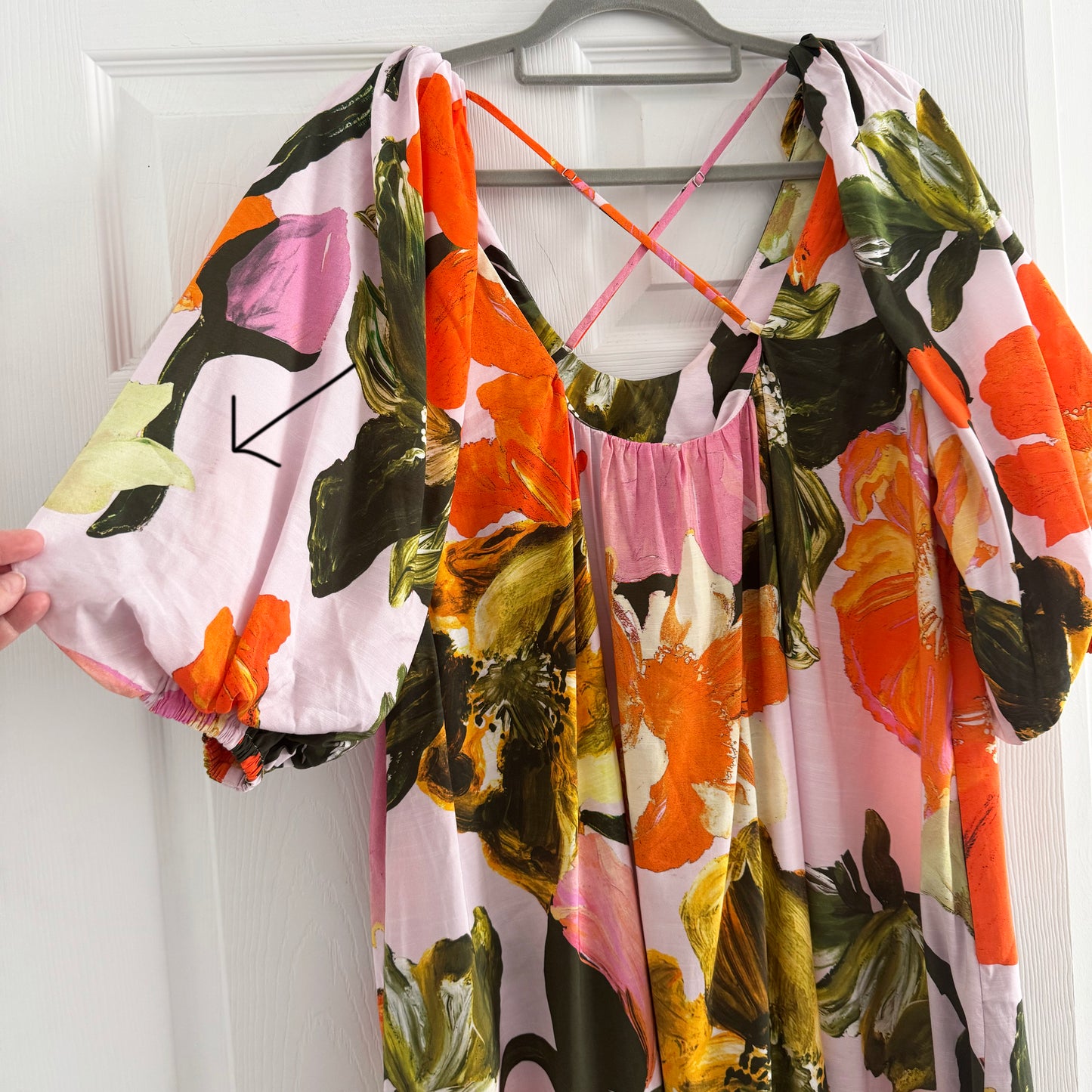 Stine Goya "Teresa" Floral Print Midi Dress, size Small
