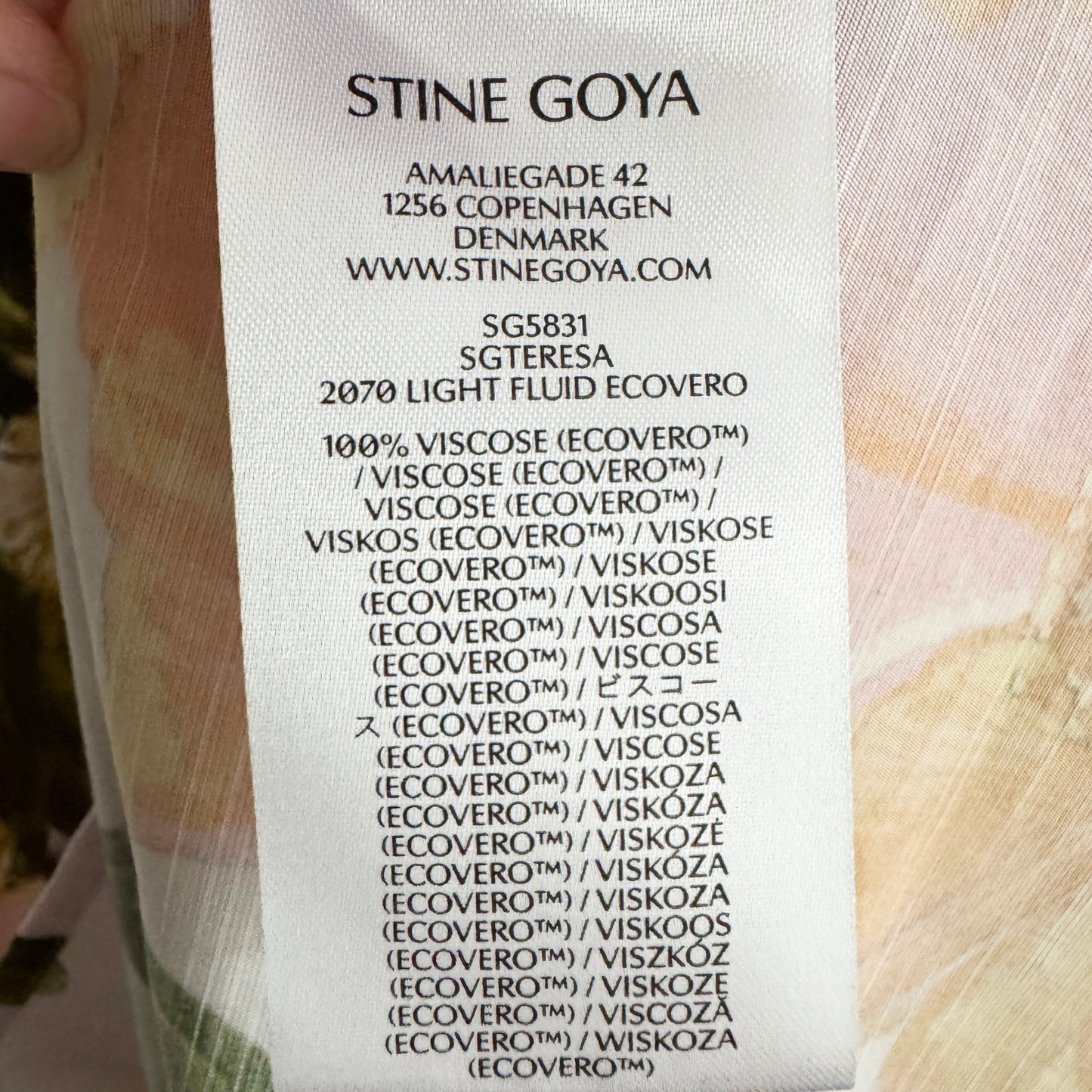 Stine Goya "Teresa" Floral Print Midi Dress, size Small