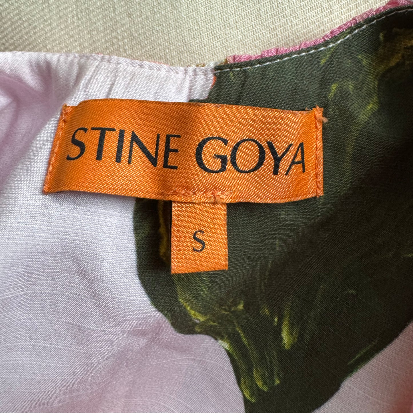 Stine Goya "Teresa" Floral Print Midi Dress, size Small