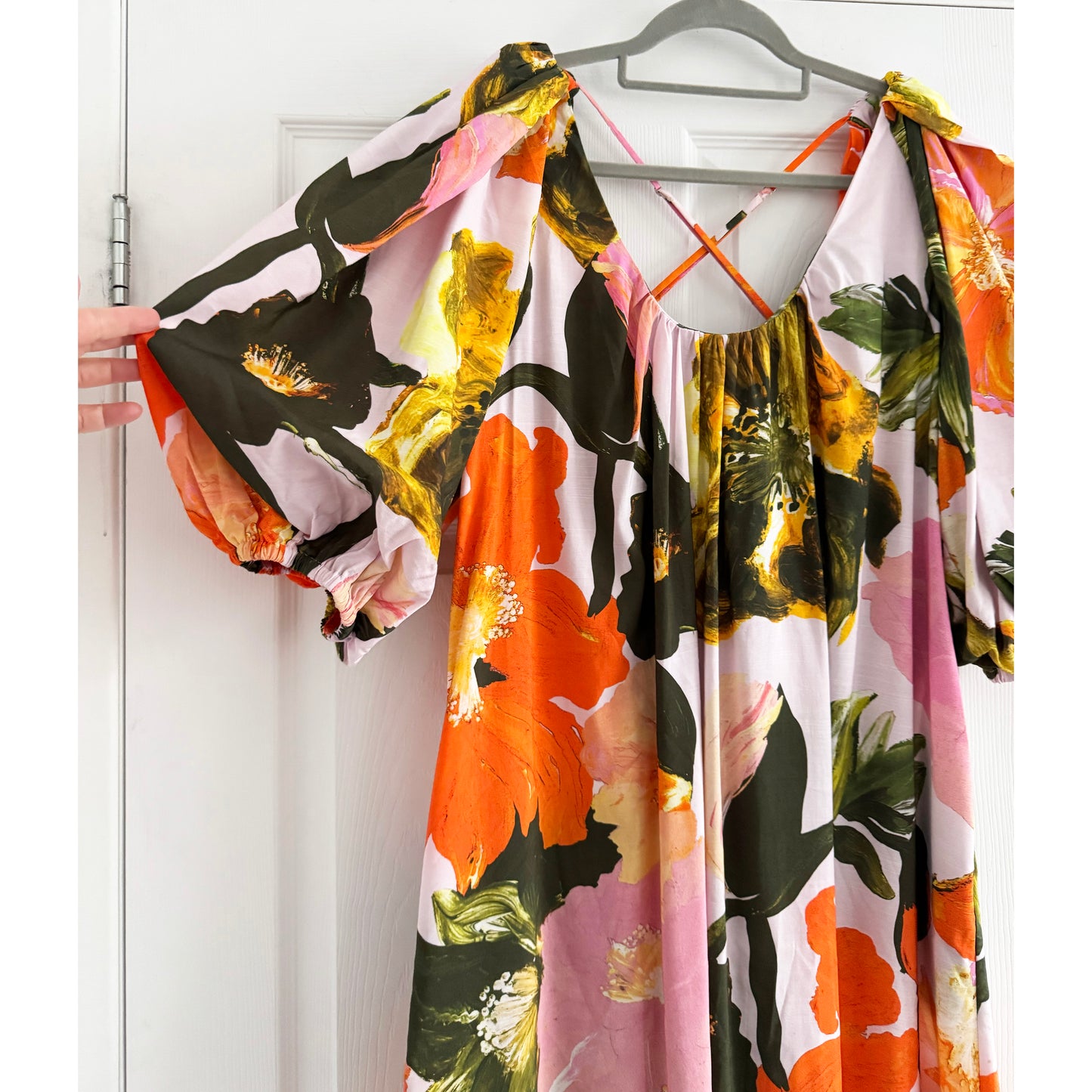 Stine Goya "Teresa" Floral Print Midi Dress, size Small