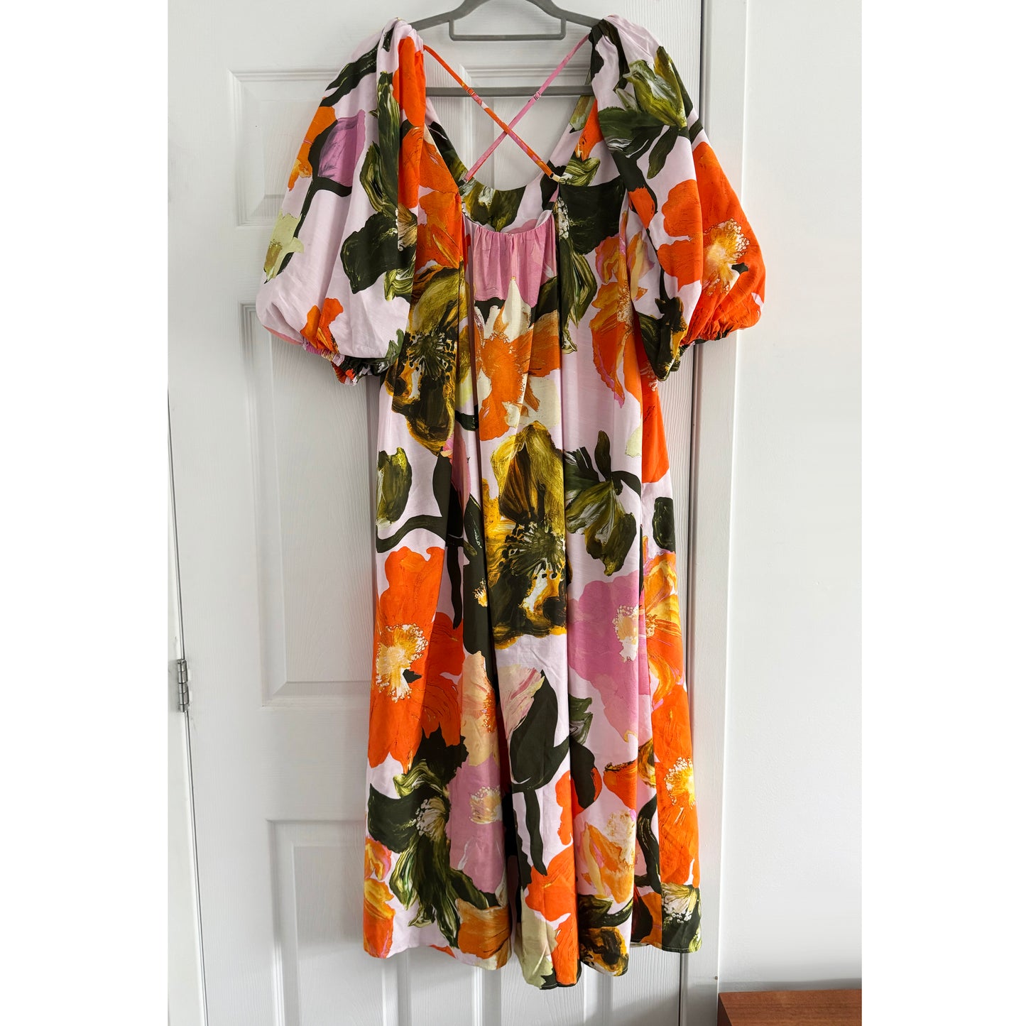Stine Goya "Teresa" Floral Print Midi Dress, size Small