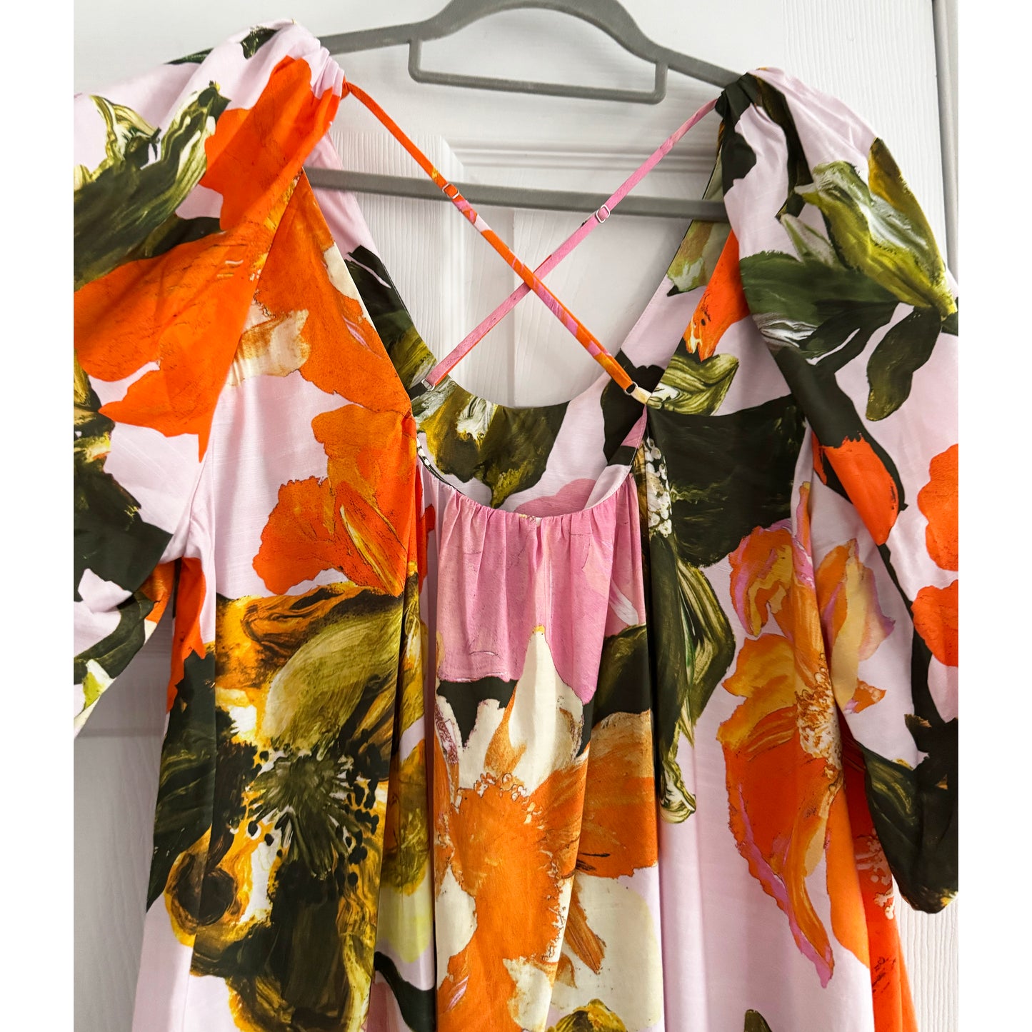 Stine Goya "Teresa" Floral Print Midi Dress, size Small