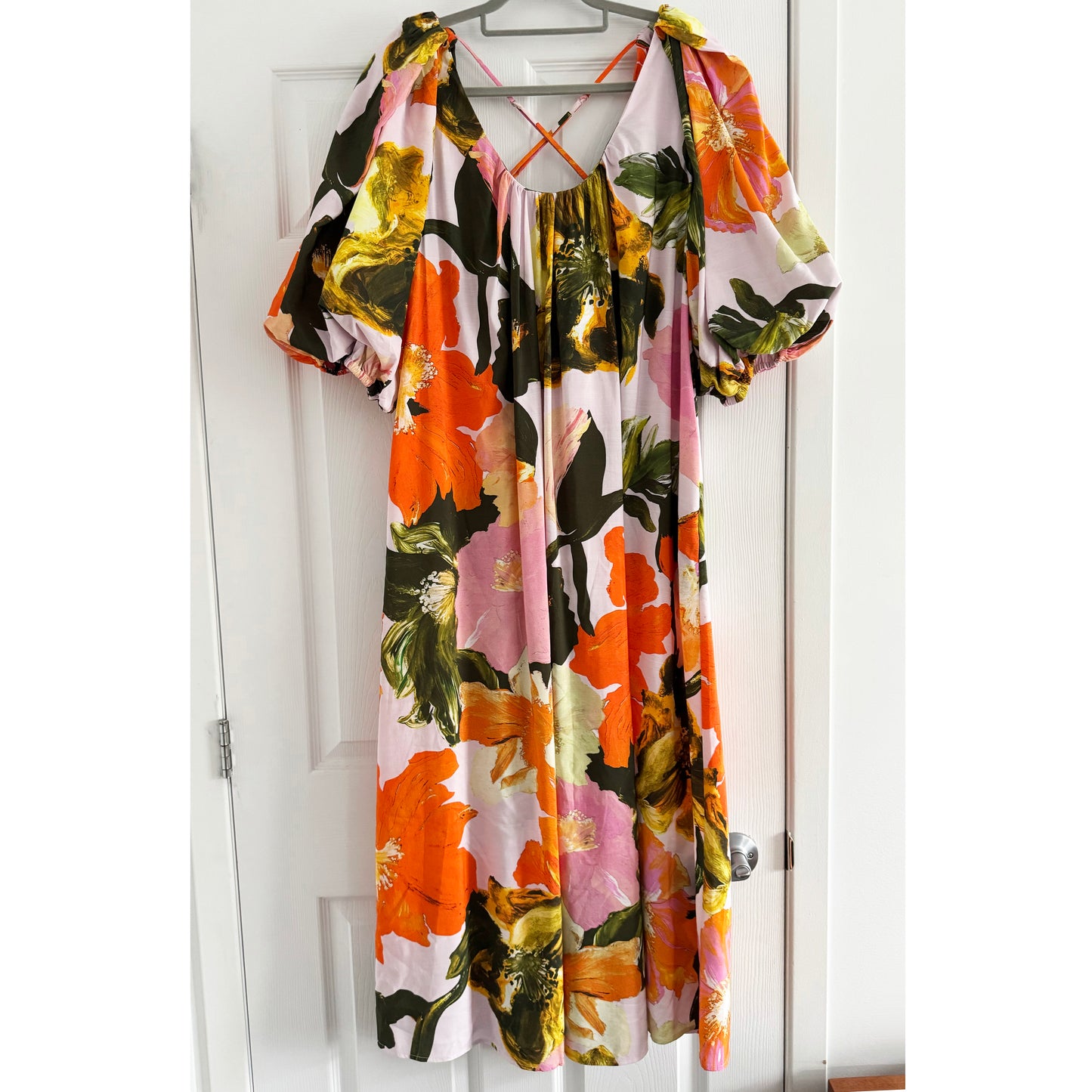 Stine Goya "Teresa" Floral Print Midi Dress, size Small