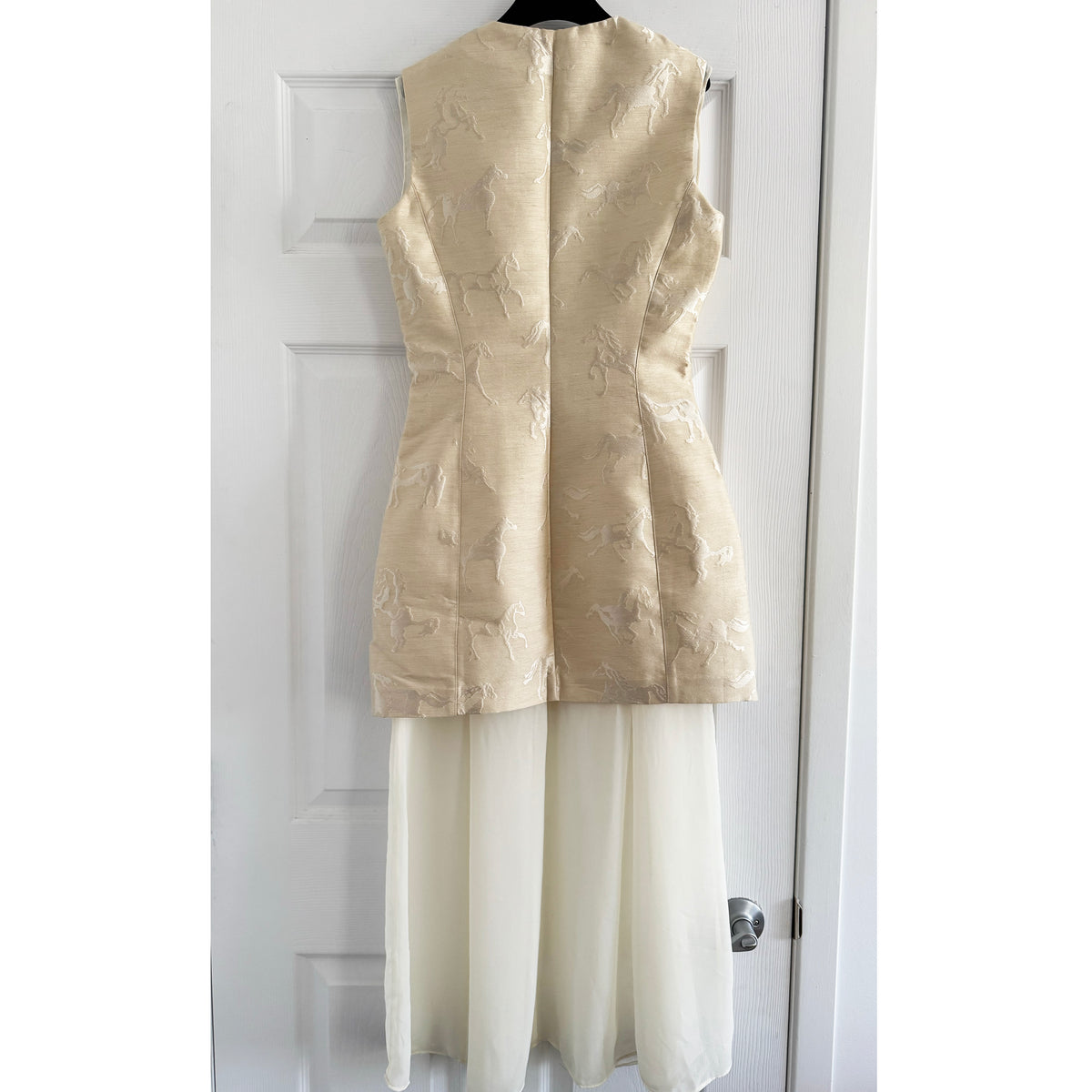 Stine Goya Jacquard Tailored Waistcoat Tailored Midi Dress, size Small