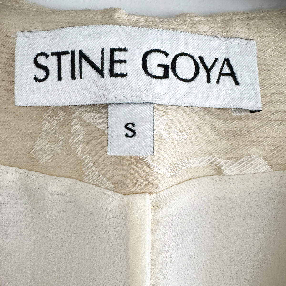 Stine Goya Jacquard Tailored Waistcoat Tailored Midi Dress, size Small