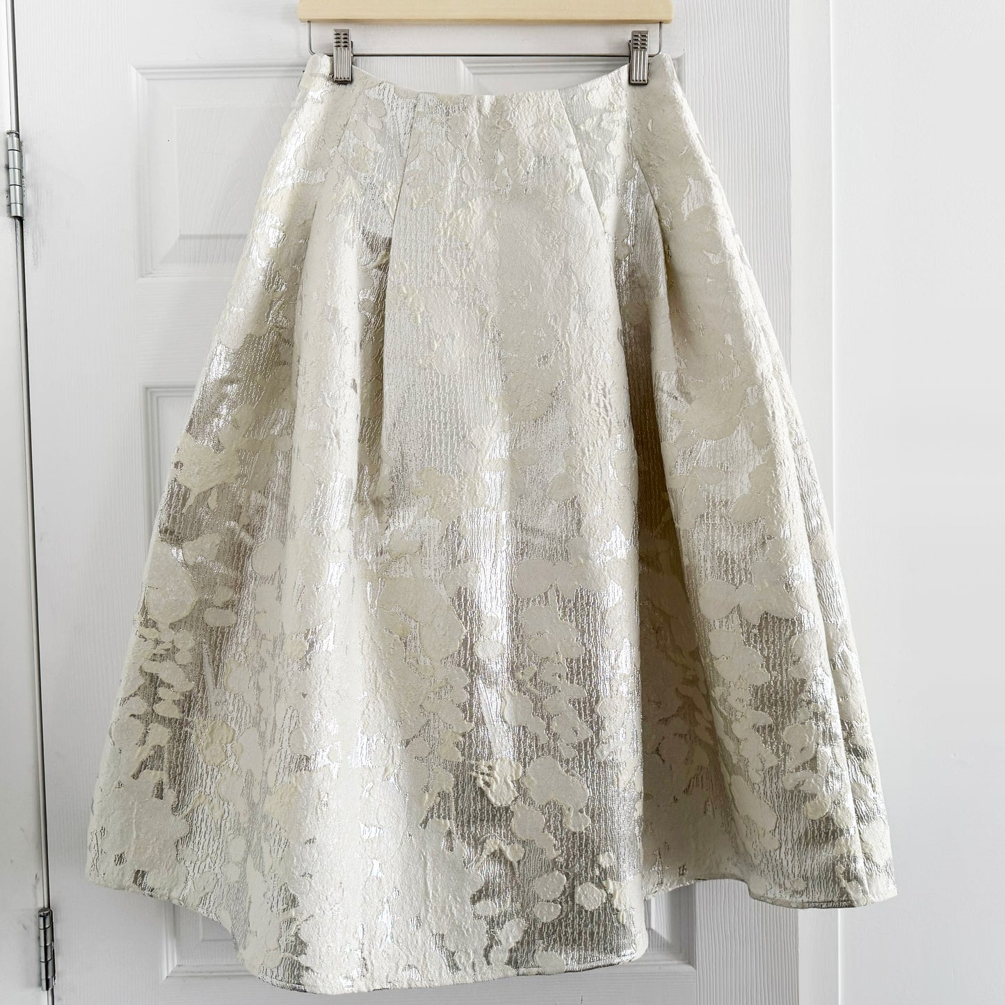 Stine Goya Lurex Midi Skirt in Metallic, size Small