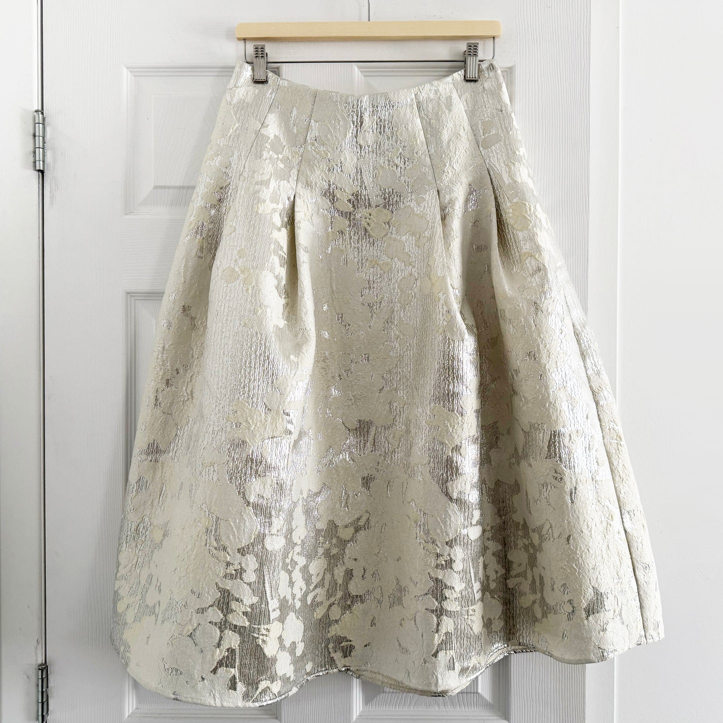 Stine Goya Lurex Midi Skirt in Metallic, size Small
