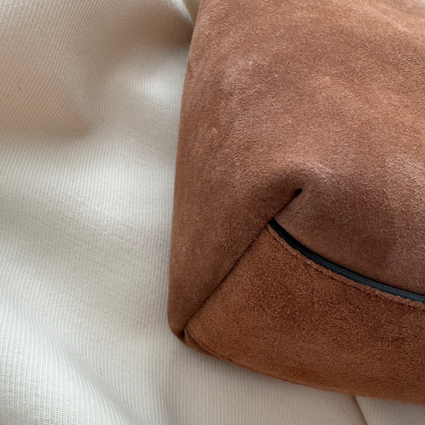 Strathberry "Kite" Hobo in Tan Suede