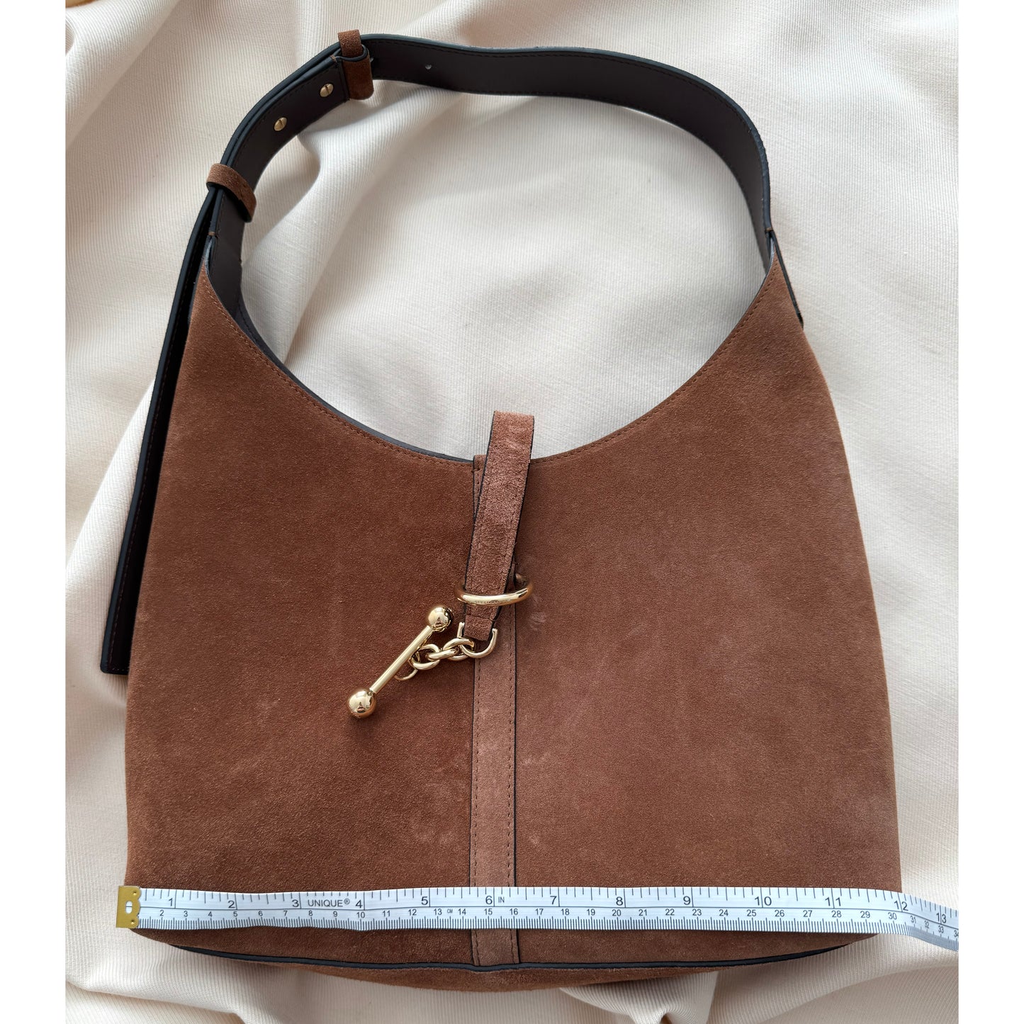 Strathberry "Kite" Hobo in Tan Suede