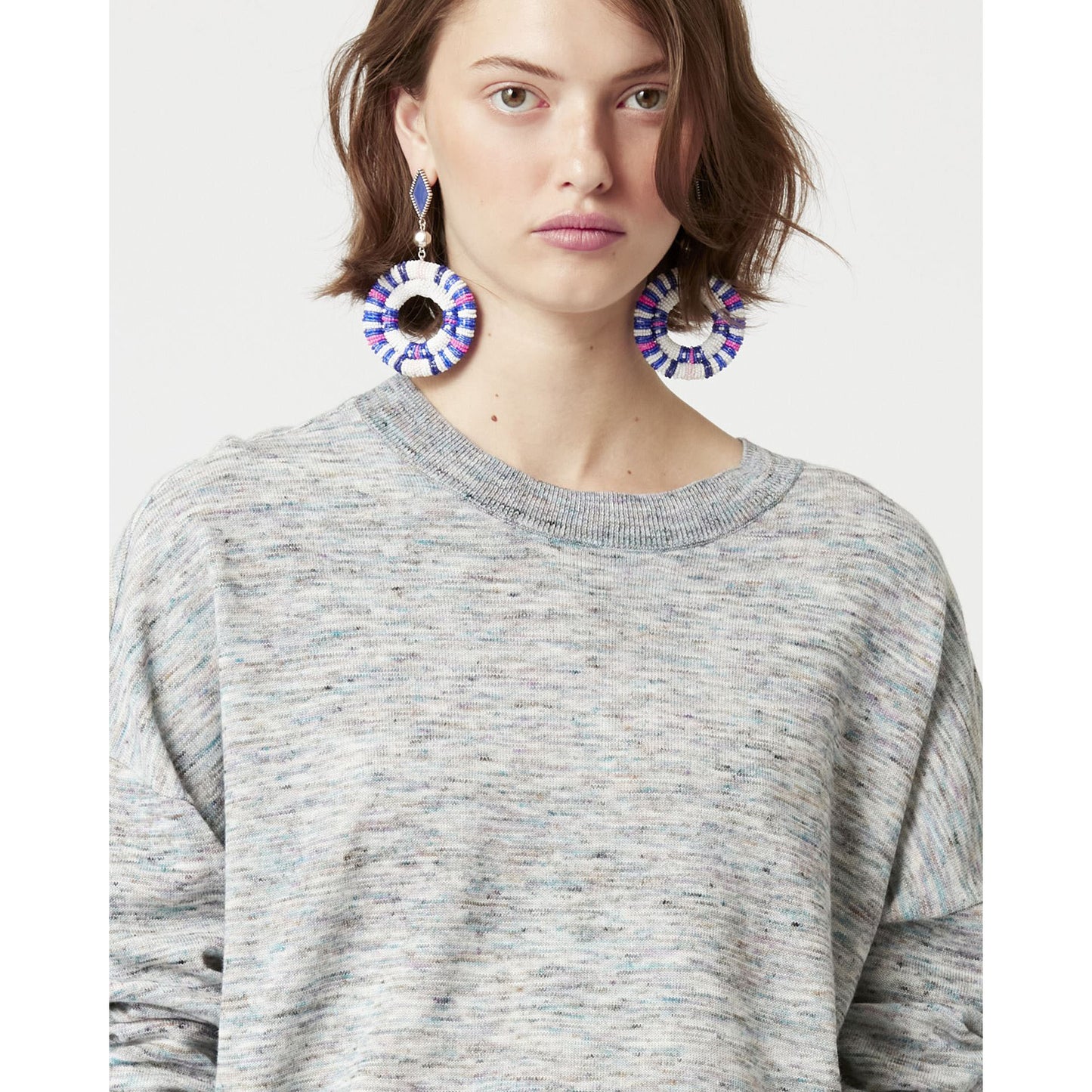 Isabel Marant Etoile "Marisans" Marled Sweater in Blue, size 36