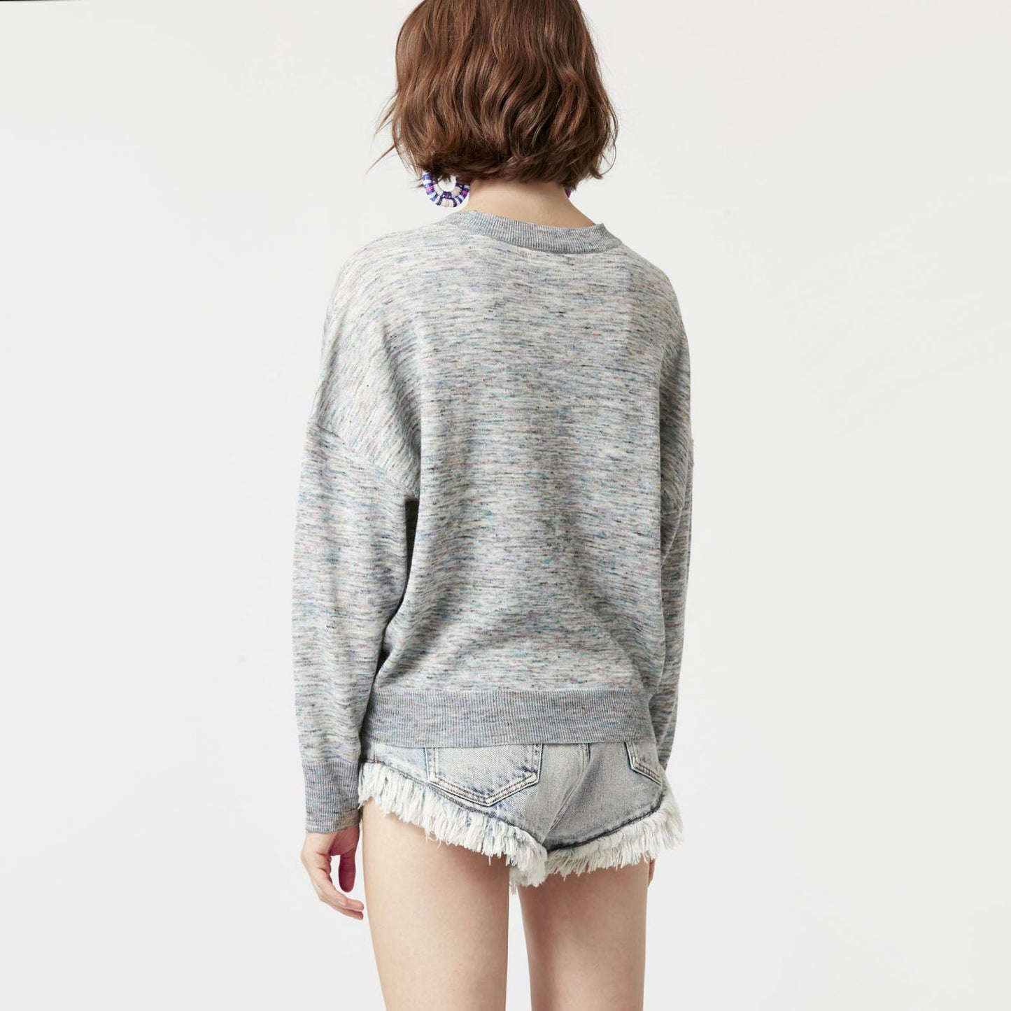 Isabel Marant Etoile "Marisans" Marled Sweater in Blue, size 36