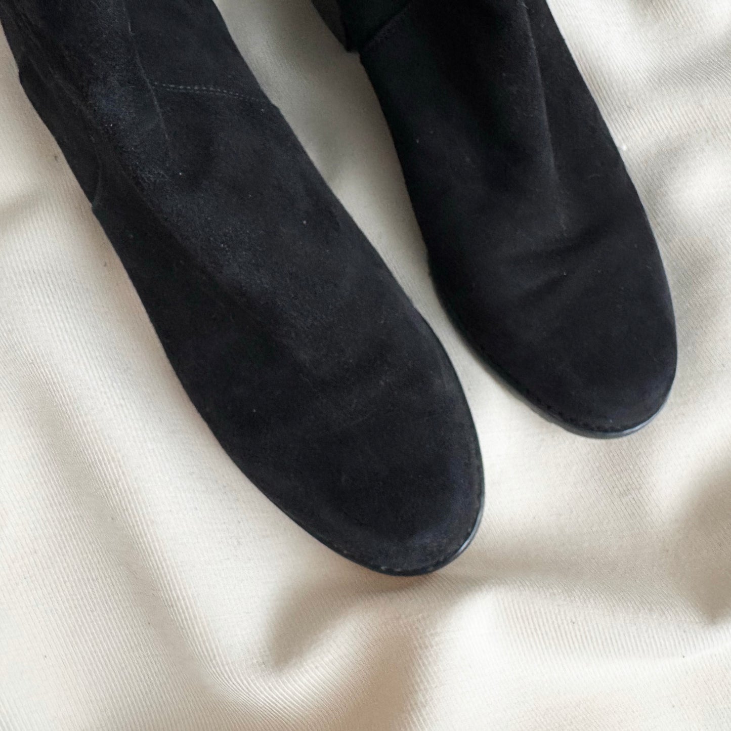 Stuart Weitzman "Reserve" Black Suede Over the Knee Boot, size 6.5