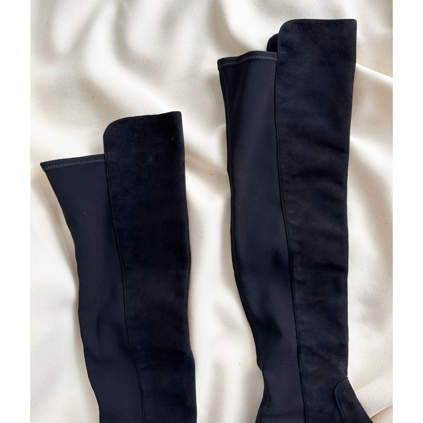 Stuart Weitzman "Reserve" Black Suede Over the Knee Boot, size 6.5