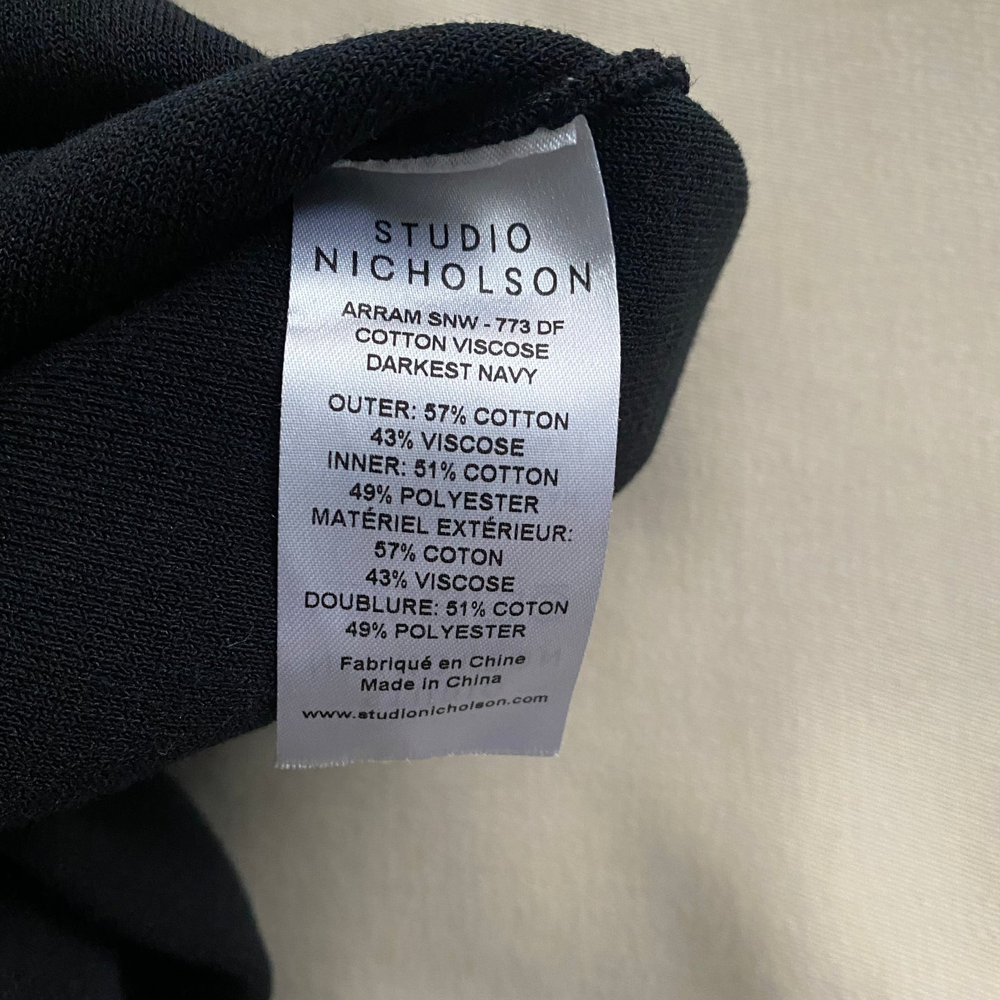 Studio Nicholson "Arram" Knit Dress in Darkest Navy, size 0 (XS)