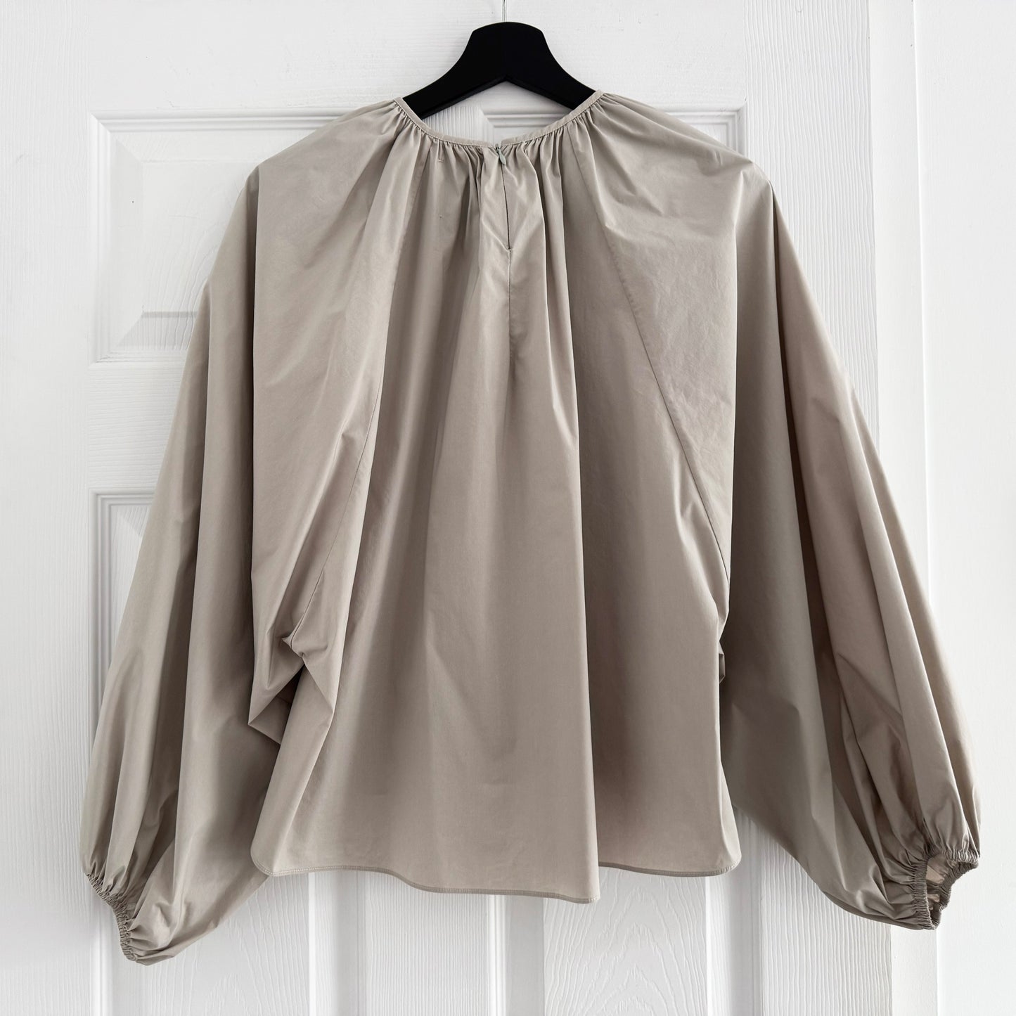Studio Nicholson "Posada" Poplin Top in Bone, size "0" (fits XS/S)