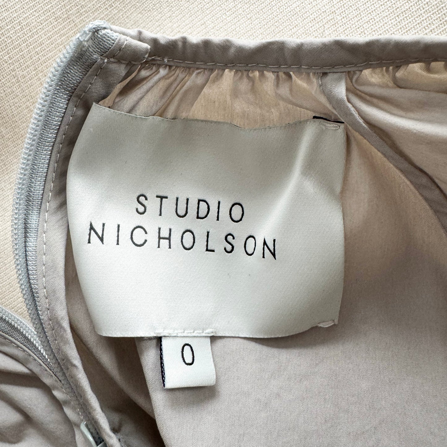 Studio Nicholson "Posada" Poplin Top in Bone, size "0" (fits XS/S)