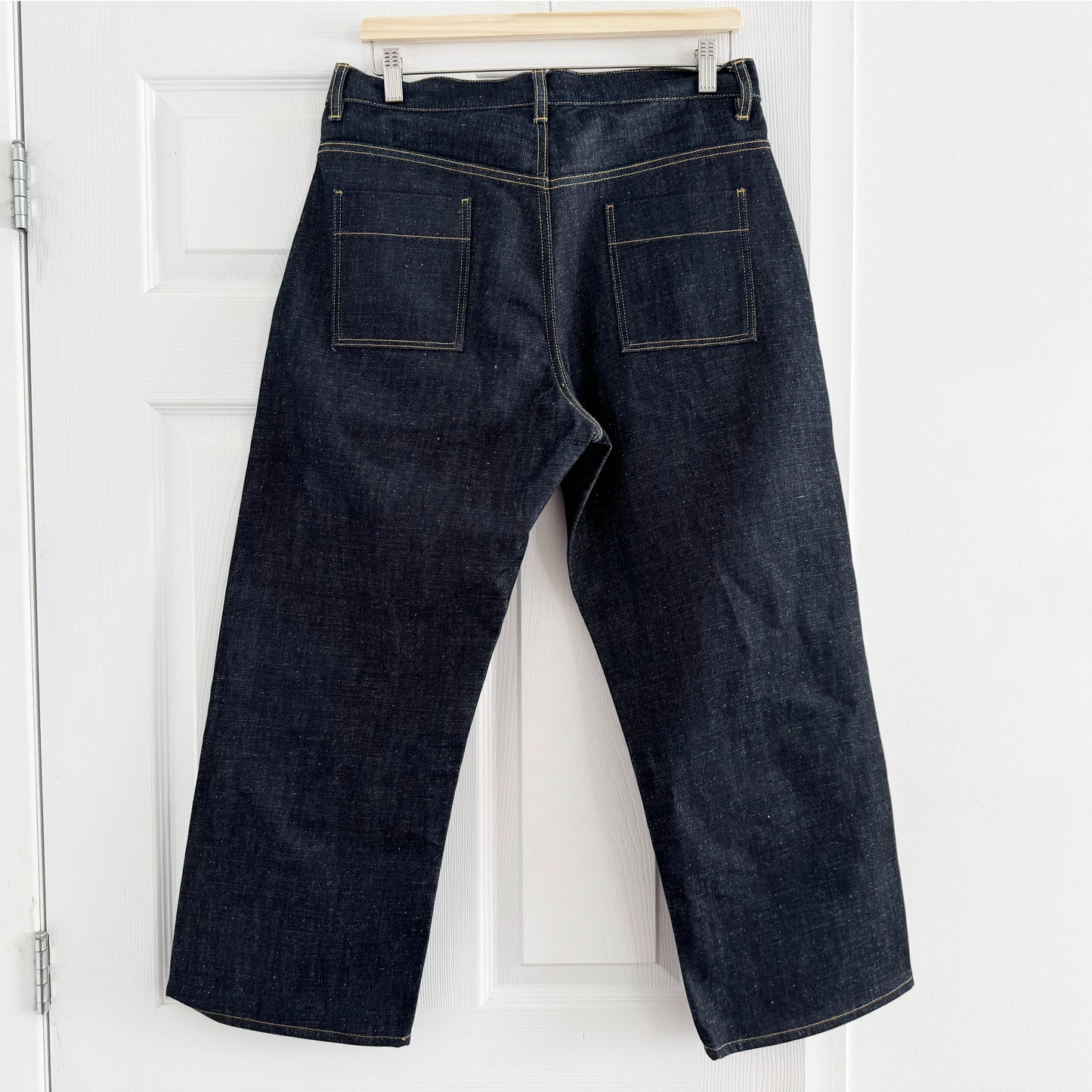 Studio Nicholson "Ruthe SNW" Jeans in Dark Indigo Selvedge, size "1" (size small)