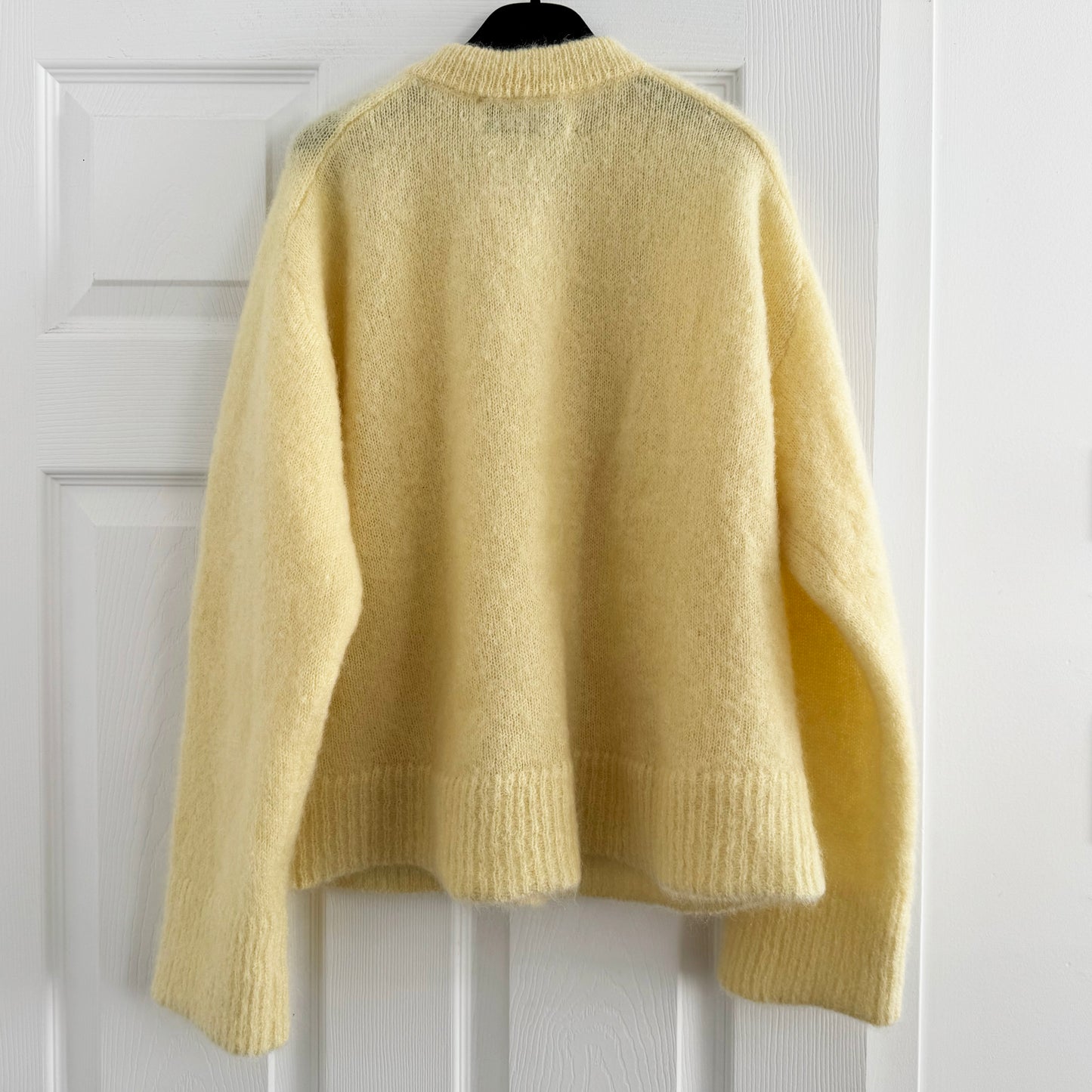 Surprise Paris "Paloma" Cardigan in Light Yellow, Size Medium