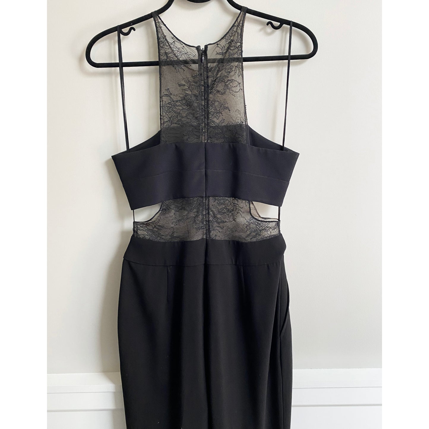 Noam Hanoch Inset Lace Jumpsuit in Black, size 4 (fits 2/4)