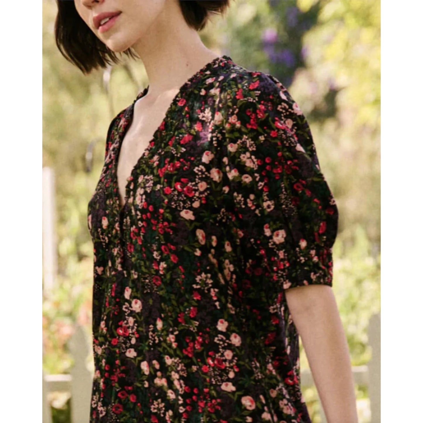 THE GREAT "Yonder" Dress in Blackwater Floral, size "3" aka large