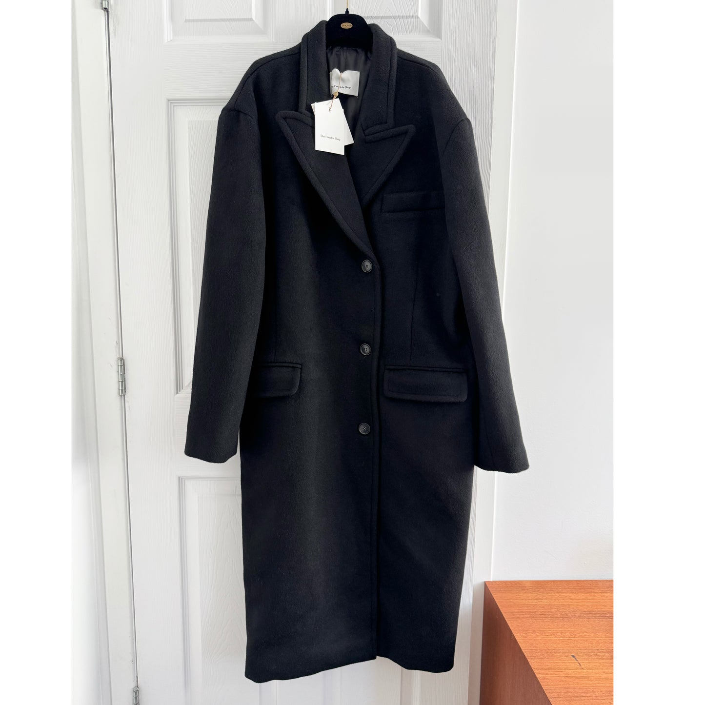 The Frankie Shop "Anya" Coat in Black, size XS/S (fits like Medium)