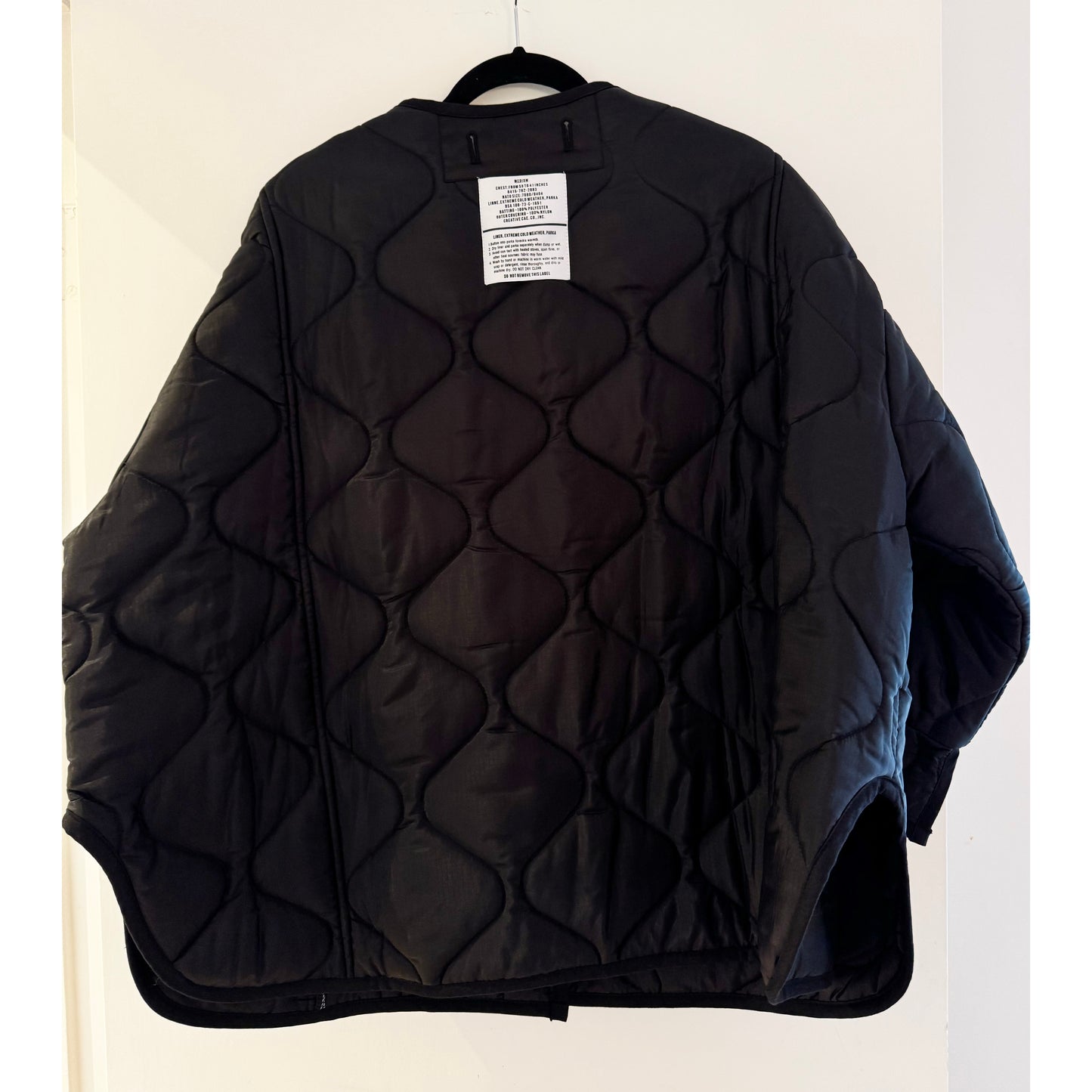 The Frankie Shop Quilted Jacket in Black, size XS/S