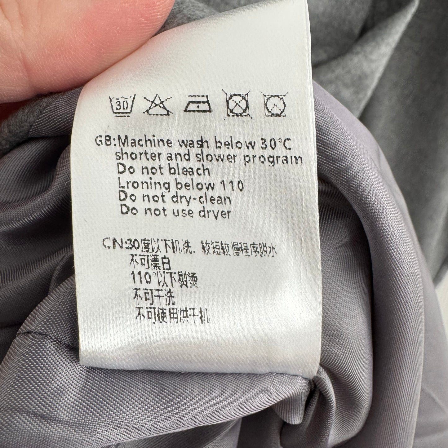 Front Row Shop Opera Cape Maxi Dress Grey Melange, size Small