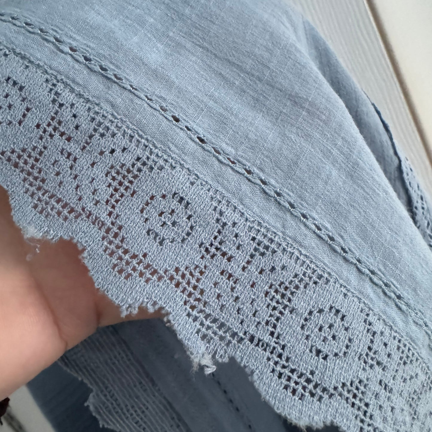 THE GREAT "Reverie" Dress in Pale Blue, size "3" (fits 8/10 ish)