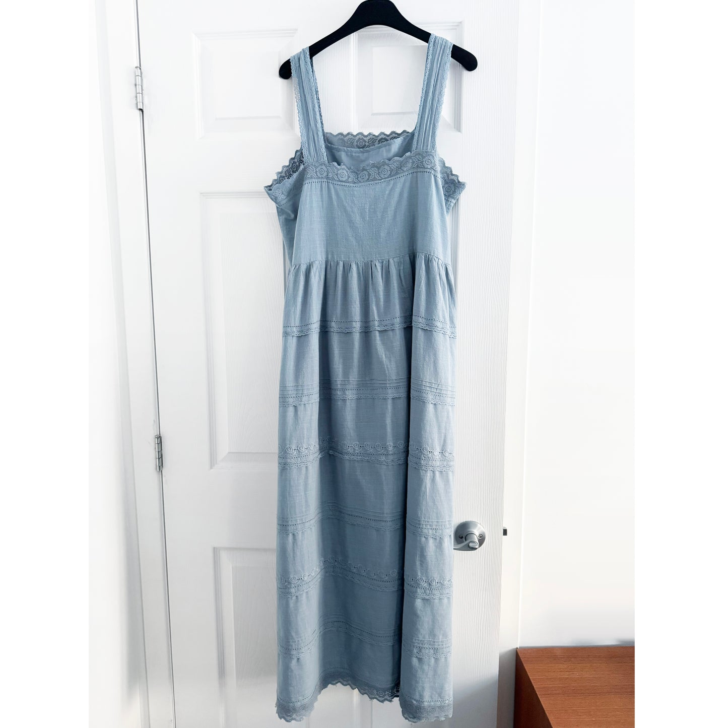 THE GREAT "Reverie" Dress in Pale Blue, size "3" (fits 8/10 ish)