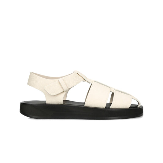 The Row Fisherman Sandals in Ivory, size 42