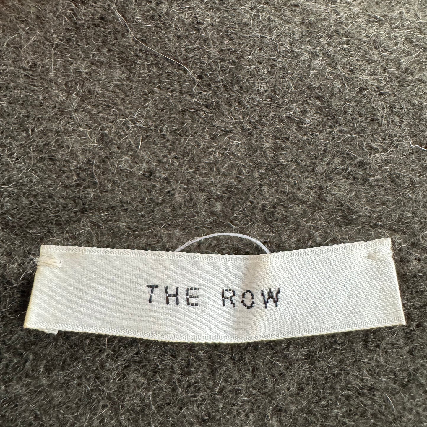 THE ROW "Merriah" Scarf-neck Long-sleeve Cashmere-blend Sweater In Dark Olive, Size Small