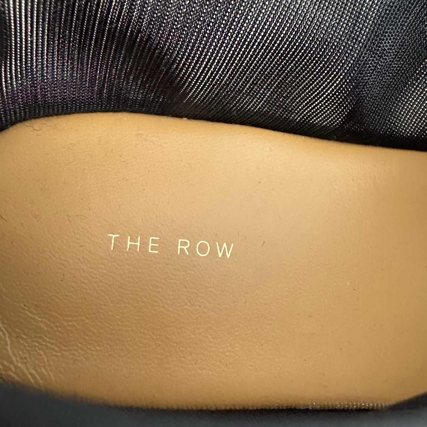 The Row Sock Flats in Black, size 38