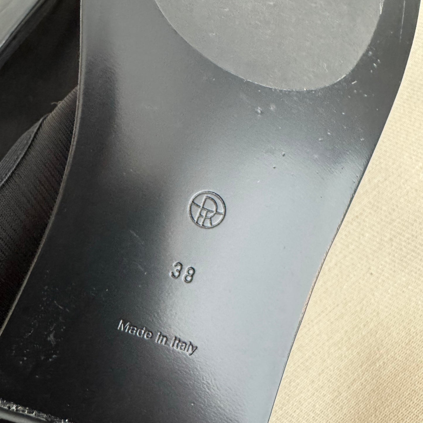 The Row Sock Flats in Black, size 38