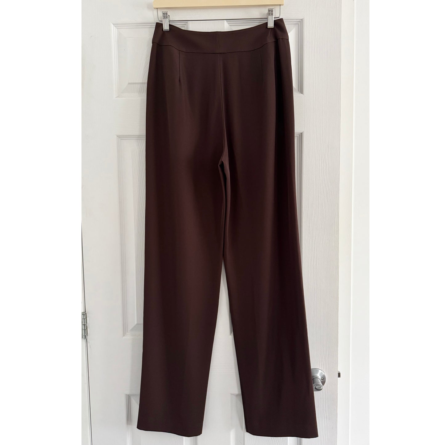 The Sei Crepe Suit in Chocolate Brown, size 4
