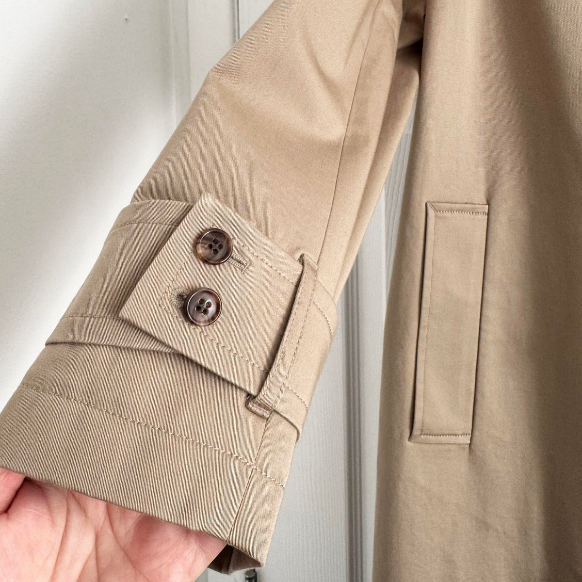 Theory Oversize Double Breasted Trench Coat, size Medium