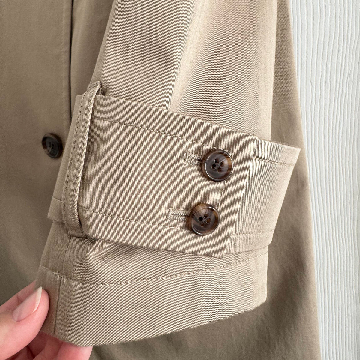 Theory Oversize Double Breasted Trench Coat, size Medium
