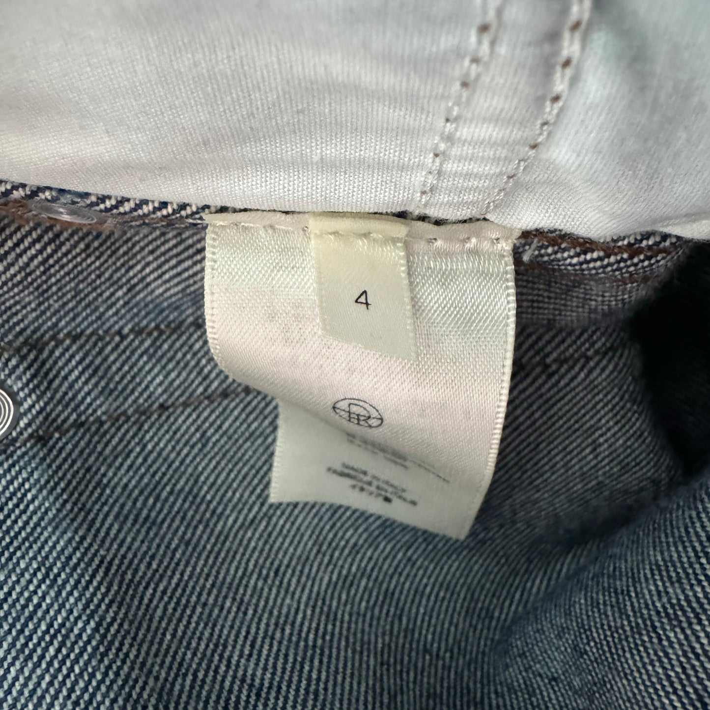 The Row Straight Leg Jeans in Indigo, size 4