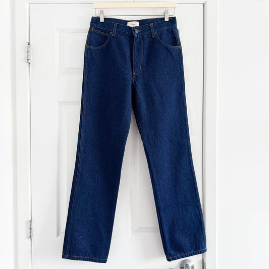 The Row Straight Leg Jeans in Indigo, size 4