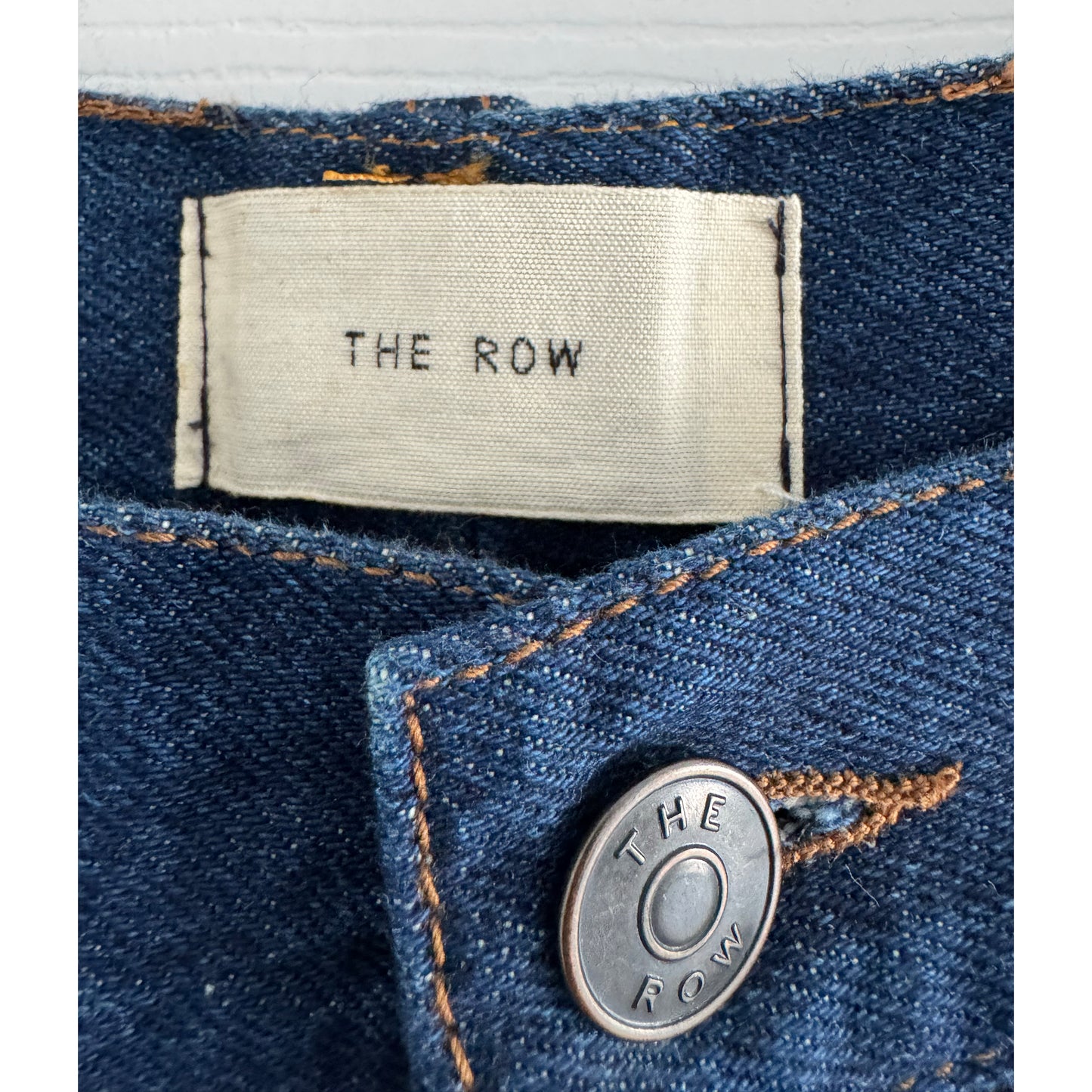 The Row Straight Leg Jeans in Indigo, size 4