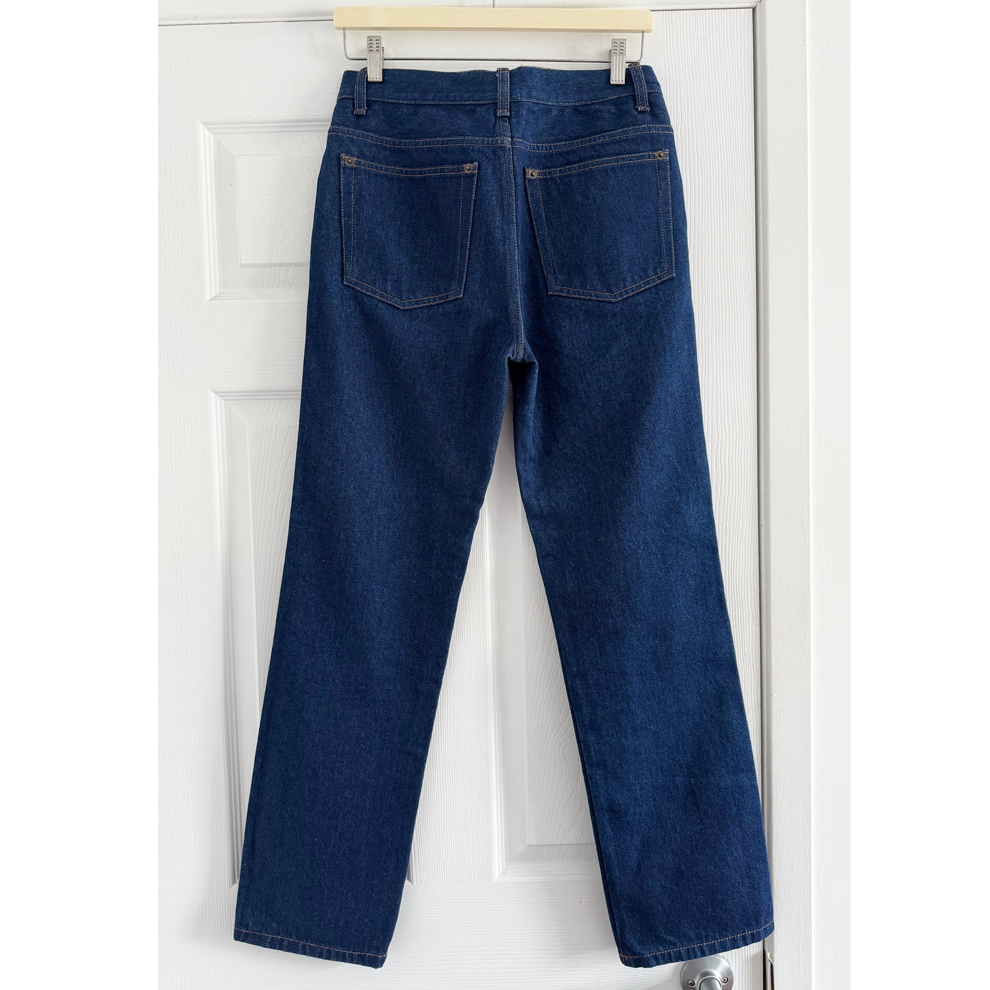 The Row Straight Leg Jeans in Indigo, size 4