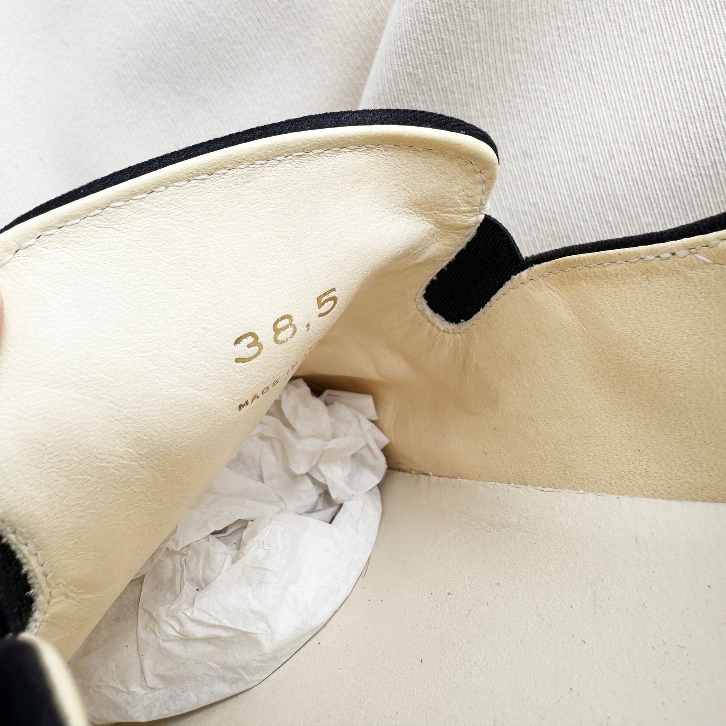 The Row Slip on Canvas Sneakers in Black, size 38.5