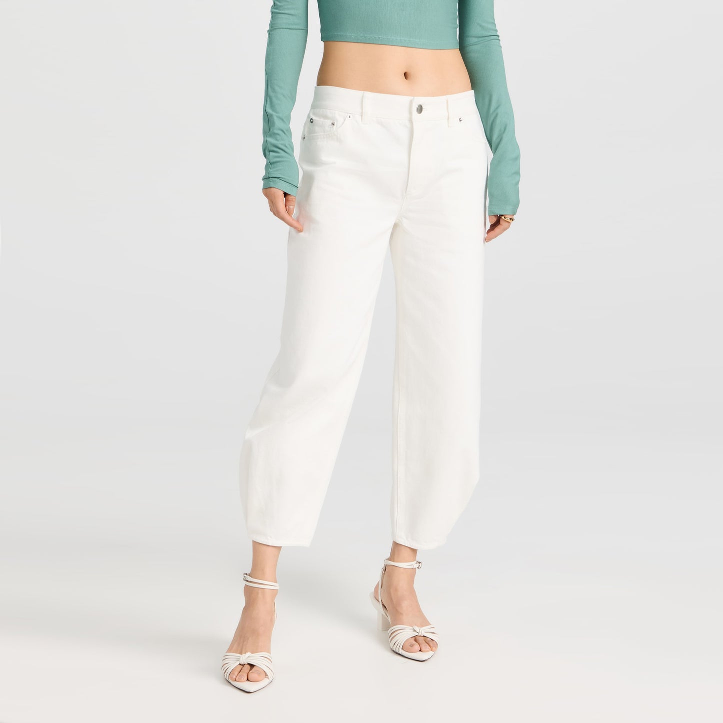 Tibi "Brancusi" Jeans in White, size 24