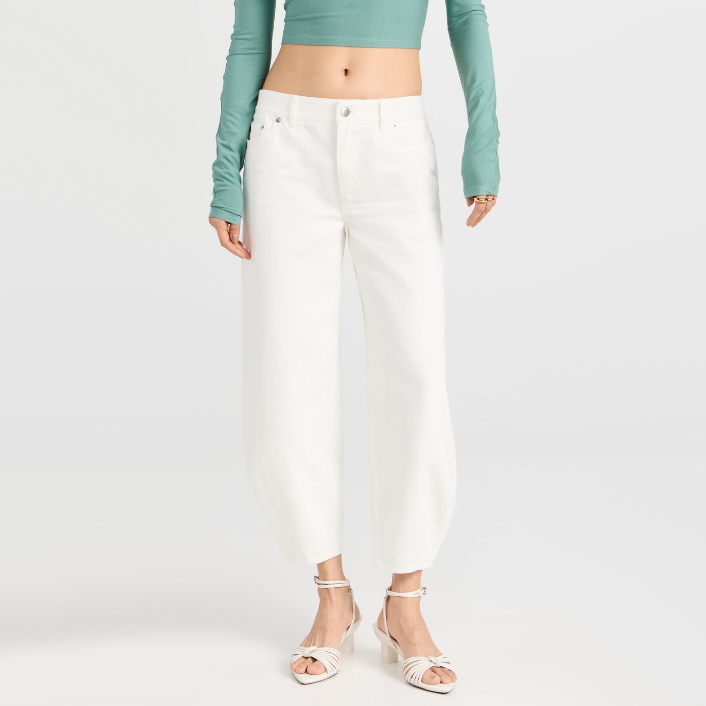 Tibi "Brancusi" Jeans in White, size 24
